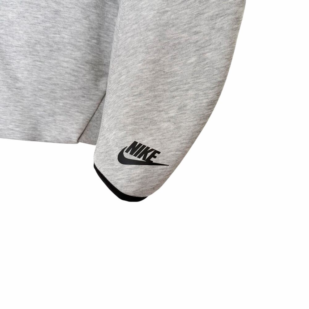 Nike Tech Gray Pullover Quarter Zip Sweatshirt Sz… - image 3